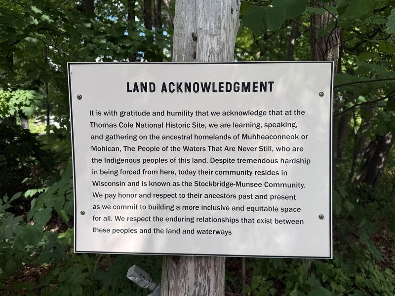 Land Acknowledgement Marker image. Click for full size.