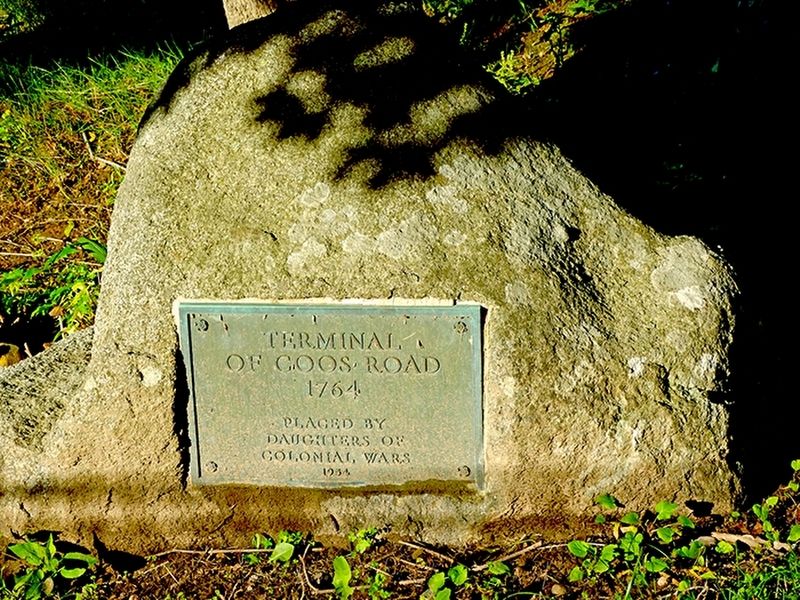 Terminal of Coos Road 1764 Placed by the Daughters of Colonial Wars 1954 Marker. Click for full size. Terminal of Coos Road 1764 Placed by the Daughters of Colonial Wars 1954 Marker image. Click for full size.