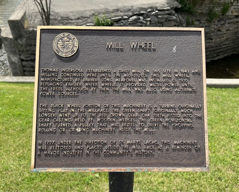 Mill Wheel Marker. Click for full size. Mill Wheel Marker image. Click for full size.