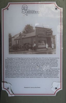 314 Ridge Road - Marker image. Click for full size.