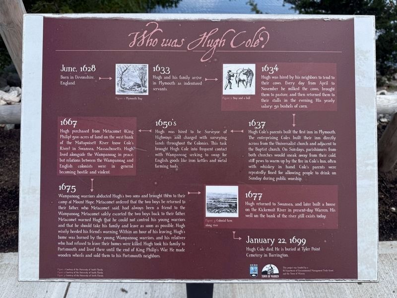 Who was Hugh Cole? Marker image. Click for full size.