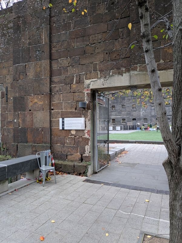 Ironstone Walls and Footings Marker facing back into the Courtyard image. Click for full size.