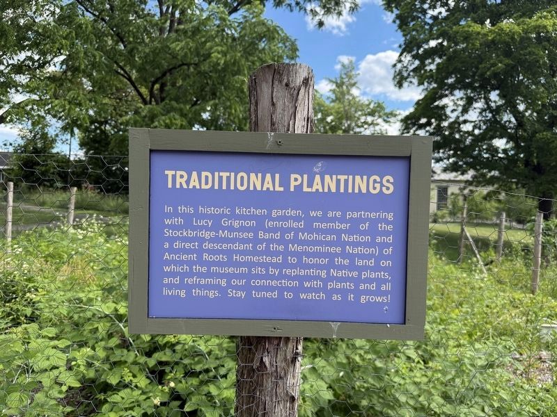 Traditional Plantings Marker image. Click for full size.