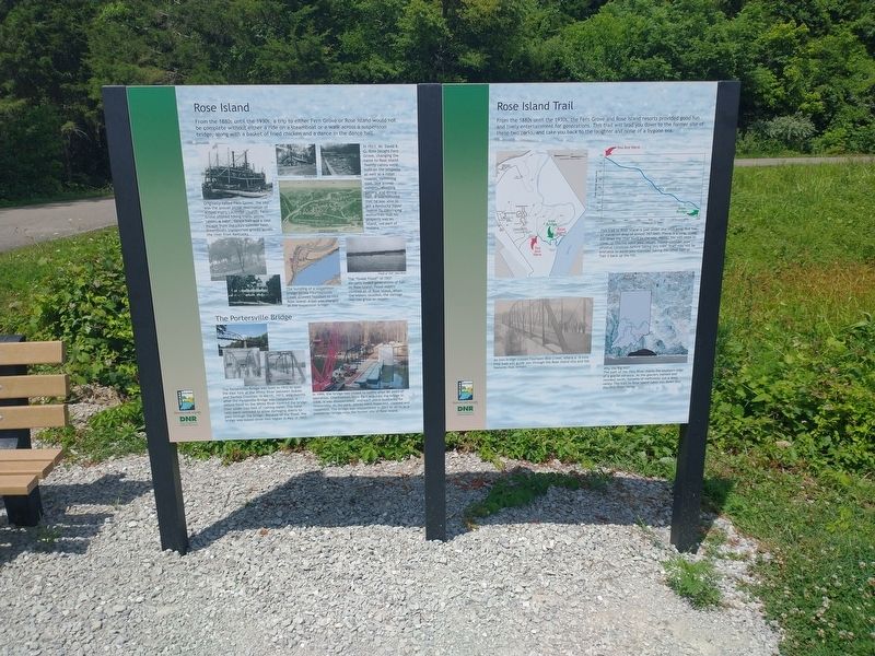 Rose Island Trail Marker image. Click for full size.