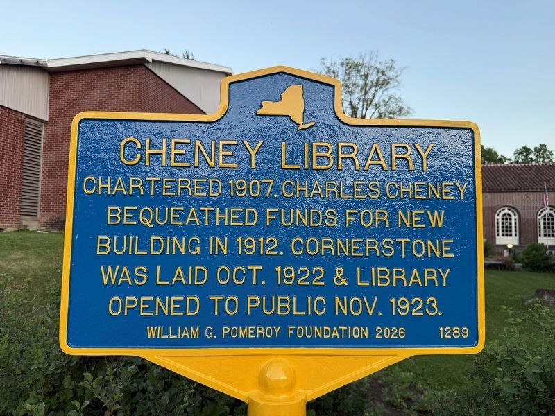 Cheney Library Marker image. Click for full size.