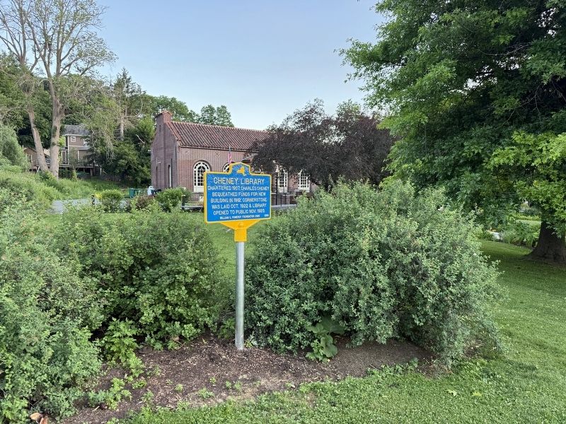 Cheney Library Marker image. Click for full size.