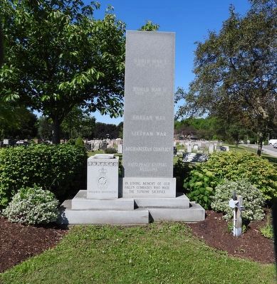 Crystal Beach Cenotaph - North-east side image. Click for full size.