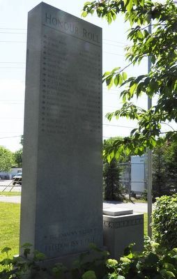 Ridgeway - Crystal Beach Cenotaph - South-west side image. Click for full size.