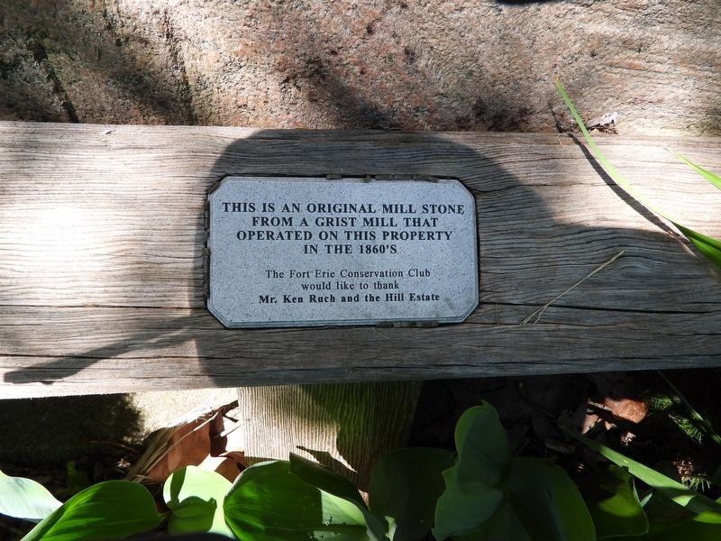 Well's Mill Millstone - Marker. Click for full size. Well's Mill Millstone - Marker image. Click for full size.
