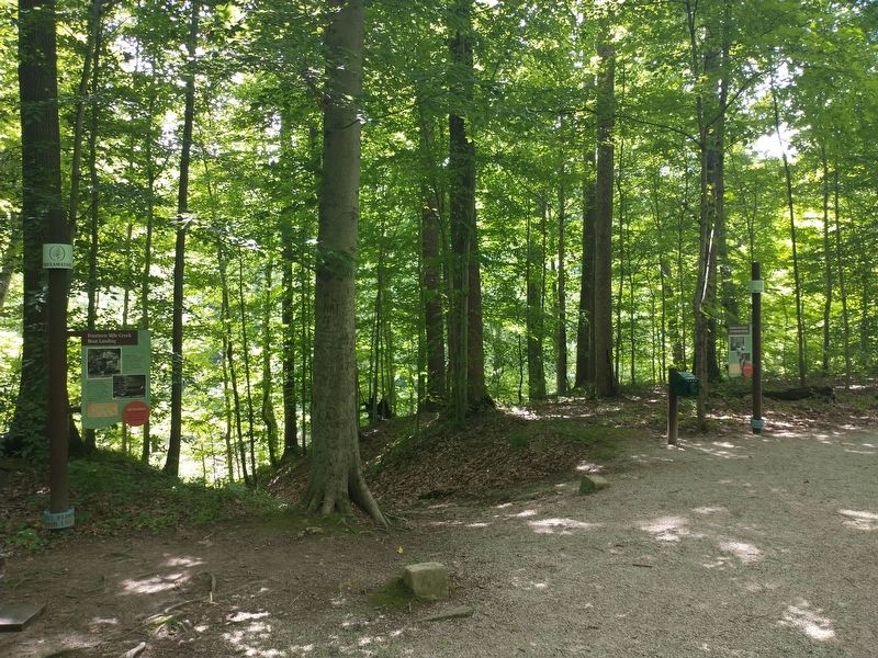 Getting to the Island by Suspension Bridge Marker. Click for full size. Getting to the Island by Suspension Bridge Marker image. Click for full size.