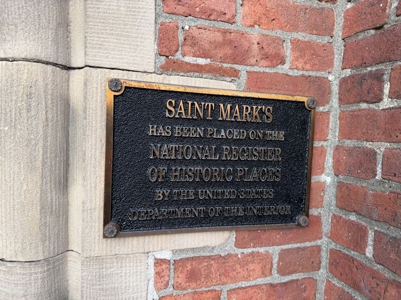National Register of Historic Places plaque for the church image. Click for full size.