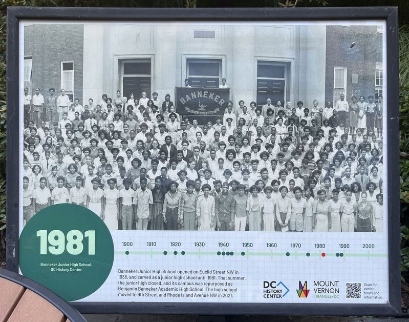 Banneker Junior High School Marker. Click for full size. Banneker Junior High School Marker image. Click for full size.