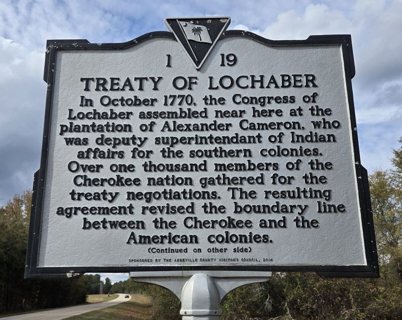 Treaty of Lochaber Marker. Click for full size. Treaty of Lochaber Marker image. Click for full size.