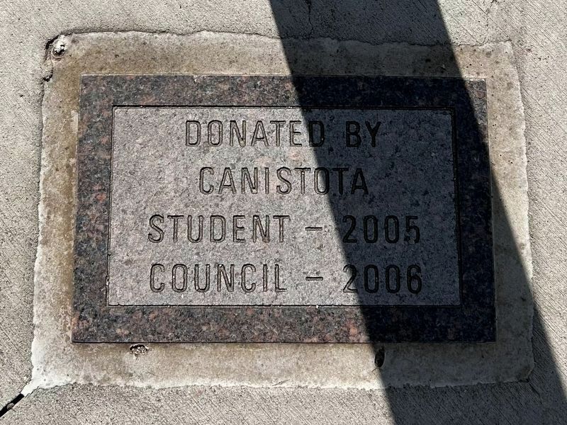 Canistota Veterans Memorial Flagpole Marker image. Click for full size.