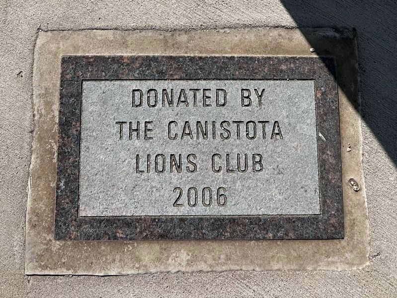 Canistota Veterans Memorial Flagpole Marker image. Click for full size.