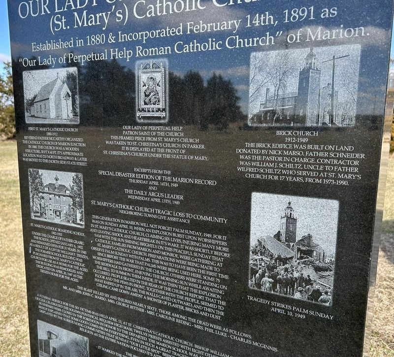 Our Lady of Perpetual Help (St. Mary's) Catholic Church Marker image. Click for full size.