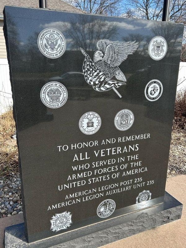 Marion Veterans Memorial Marker image. Click for full size.