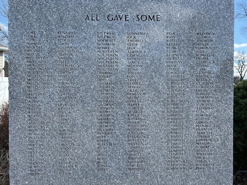 Marion Veterans Memorial, Wall Three image. Click for full size.