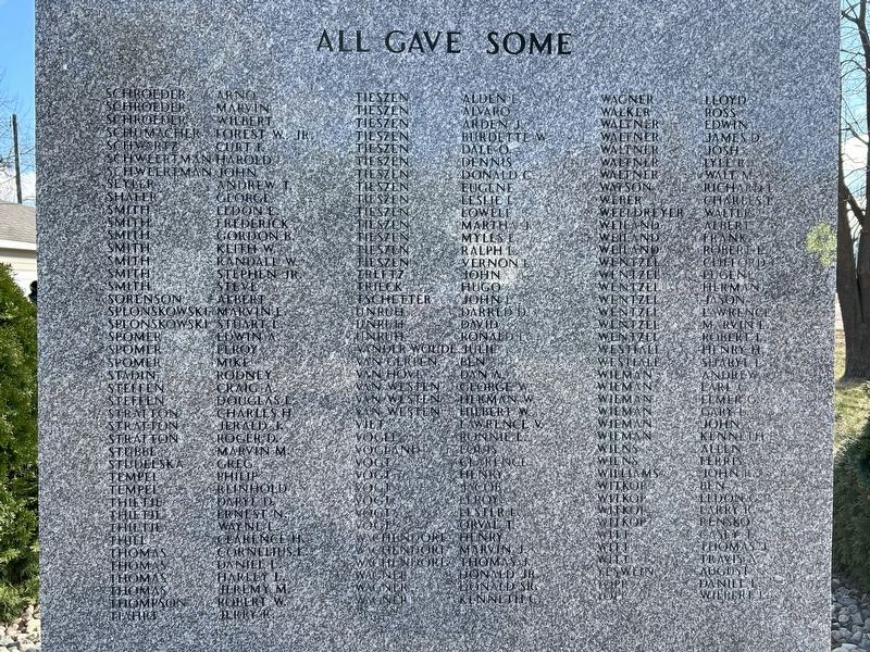Marion Veterans Memorial, Wall Four image. Click for full size.
