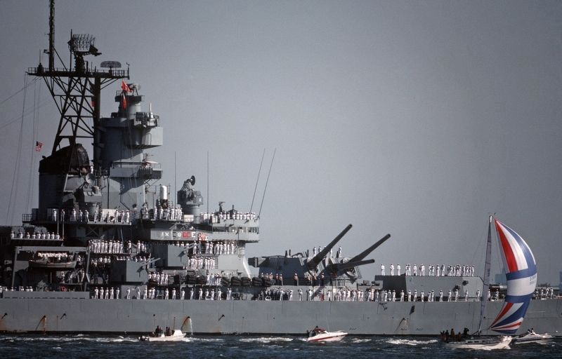USS Iowa Returning to Norfolk image. Click for full size.