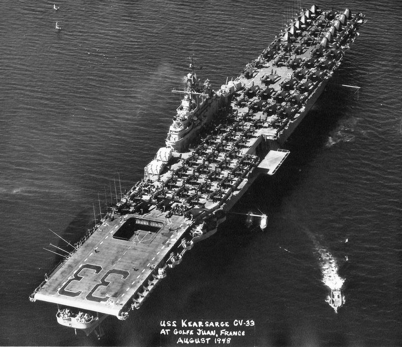 USS Kearsarge (CV-33) in the Mediterranean. Click for full size. USS Kearsarge (CV-33) in the Mediterranean image. Click for full size.