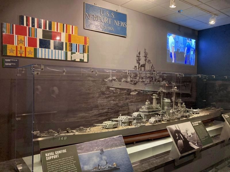USS Newport News (CA-148) Exhibit. Click for full size. USS Newport News (CA-148) Exhibit image. Click for full size.