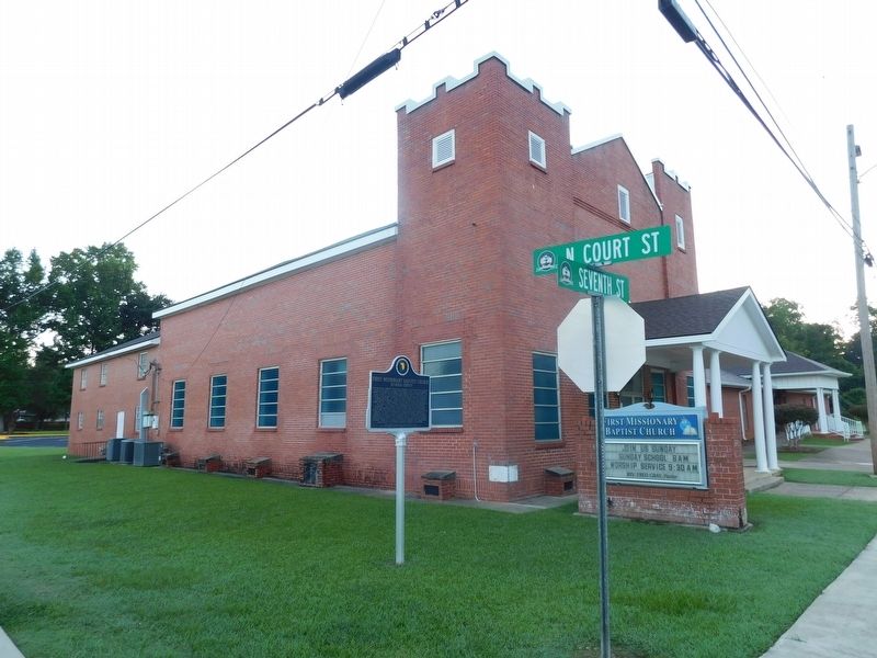 First Missionary Baptist Church & Marker. Click for full size. First Missionary Baptist Church & Marker image. Click for full size.