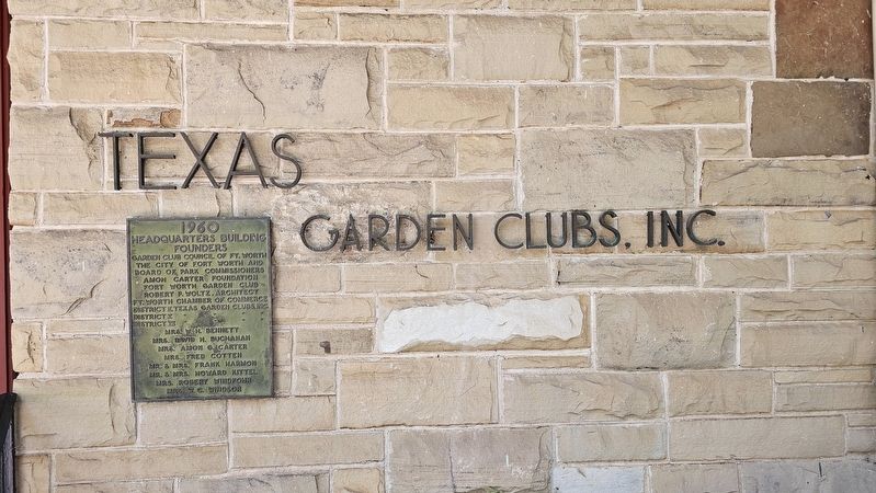 Texas Garden Clubs, Inc. Headquarters Marker image. Click for full size.