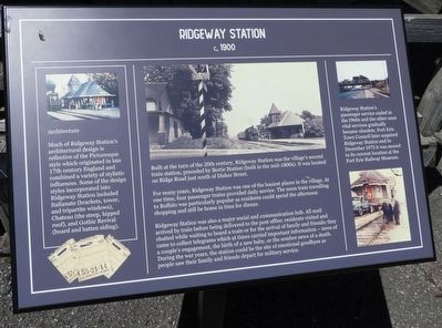 Ridgeway Station - Marker image. Click for full size.