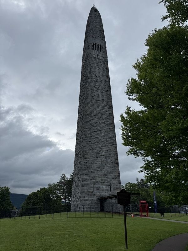 Revolutionary War Patriots Memorial on the grounds of the Bennington Battle Monument image. Click for full size.