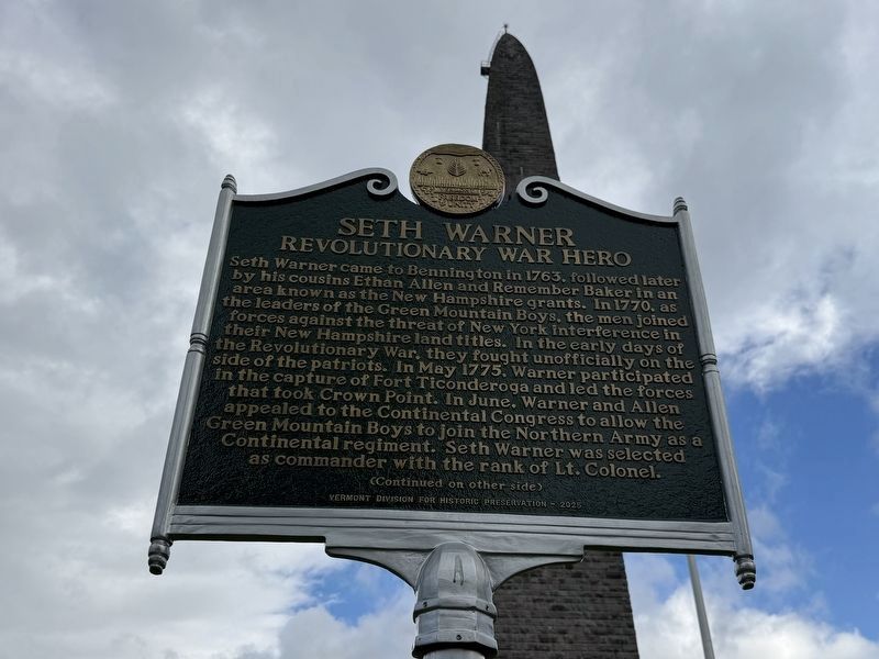 Seth Warner Marker image. Click for full size.