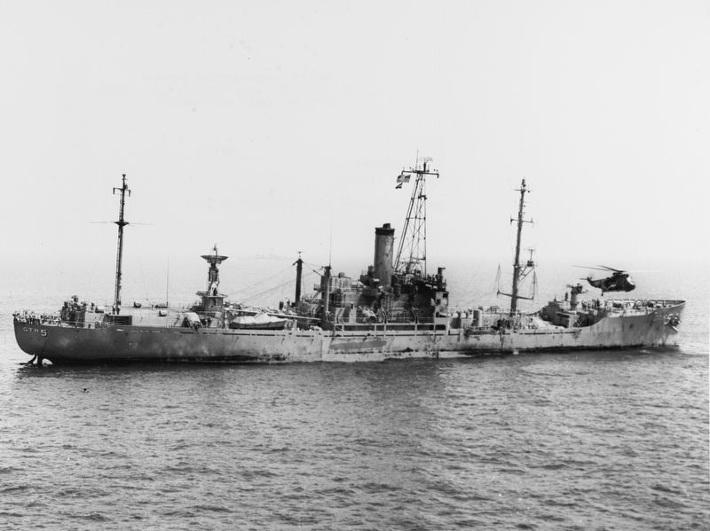 Damaged USS Liberty (AGTR-5). Click for full size. Damaged USS Liberty (AGTR-5) image. Click for full size.