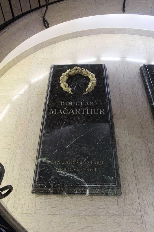Douglas MacArthur's Tombstone. Click for full size. Douglas MacArthur's Tombstone image. Click for full size.