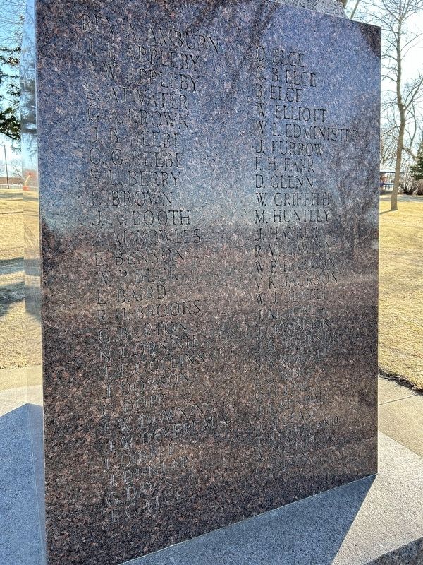 Parker Civil War Monument, North Side image. Click for full size.
