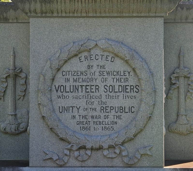 Sewickley Civil War Memorial image. Click for full size.