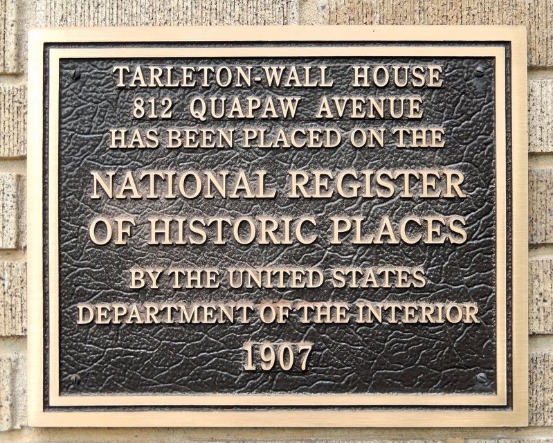 Tarleton-Wall House Marker image. Click for full size.