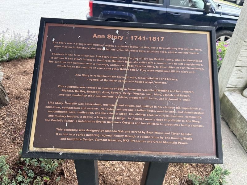 Ann Story Marker image. Click for full size.