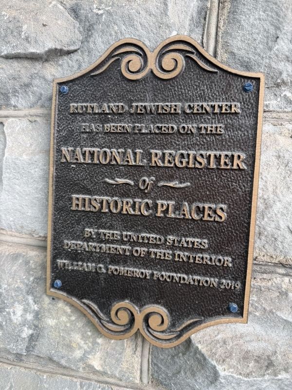 Rutland Jewish Center Marker image. Click for full size.