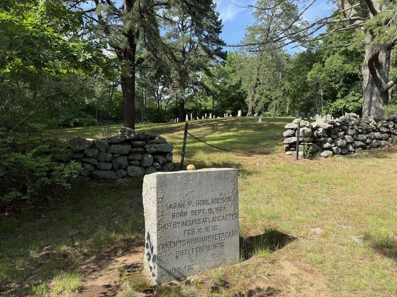 Sarah P. Rowlandson Marker. Click for full size. Sarah P. Rowlandson Marker image. Click for full size.