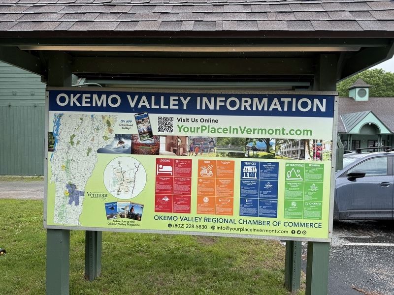 Okemo Valley Information Marker. Click for full size. Okemo Valley Information Marker image. Click for full size.