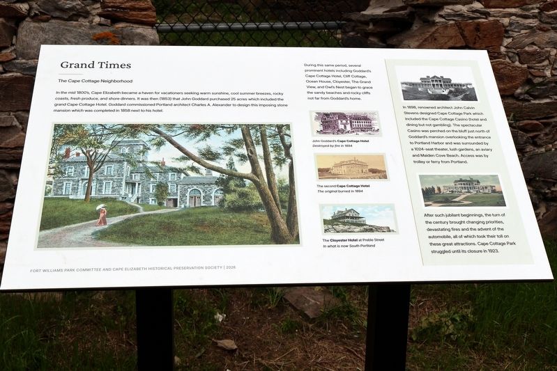 Grand Times wayside. Click for full size. Grand Times wayside image. Click for full size.