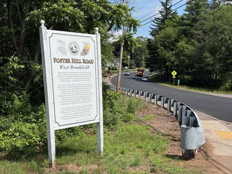 Foster Hill Road Marker. Click for full size. Foster Hill Road Marker image. Click for full size.
