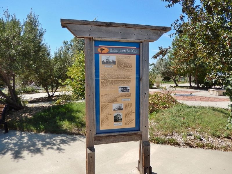 Harding County Post Offices Marker. Click for full size. Harding County Post Offices Marker image. Click for full size.