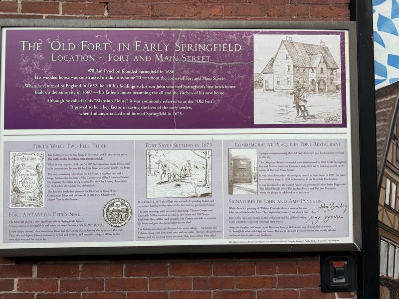 The Old Fort in Early Springfield Marker. Click for full size. The Old Fort in Early Springfield Marker image. Click for full size.