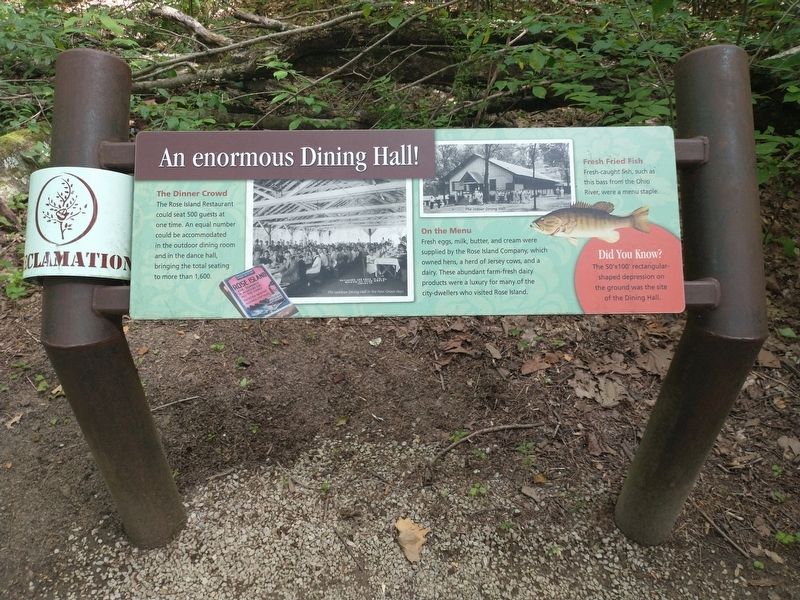 An Enormous Dining Hall Marker. Click for full size. An Enormous Dining Hall Marker image. Click for full size.