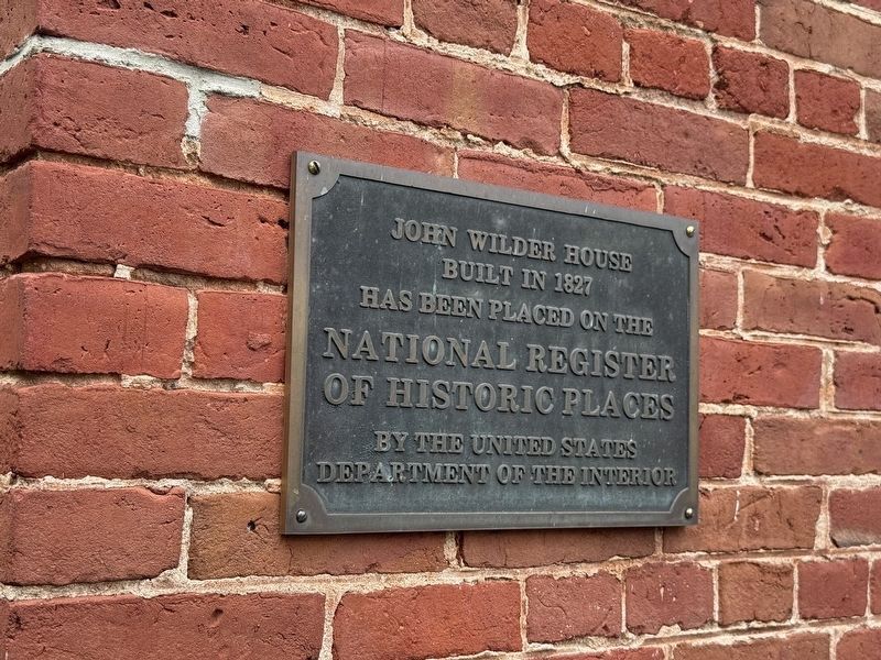 John Wilder House Marker. Click for full size. John Wilder House Marker image. Click for full size.