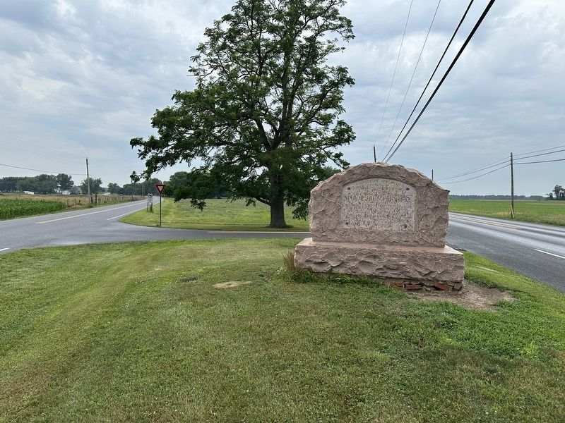 Fenwicks Grove Marker - wide view image. Click for full size.