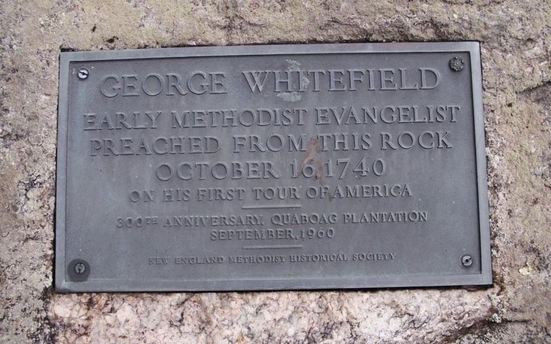 George Whitefield Rock Marker image. Click for full size.