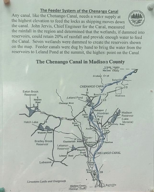 Welcome to the Chenango Canal Towpath Trail Marker. Click for full size. Welcome to the Chenango Canal Towpath Trail Marker image. Click for full size.