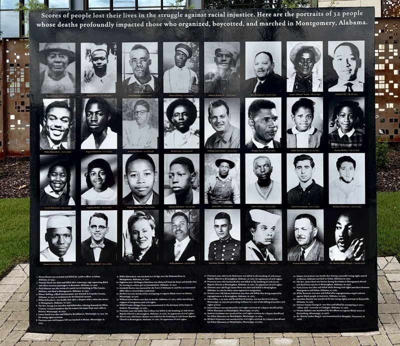 Struggle of Racial Injustice Marker image. Click for full size.